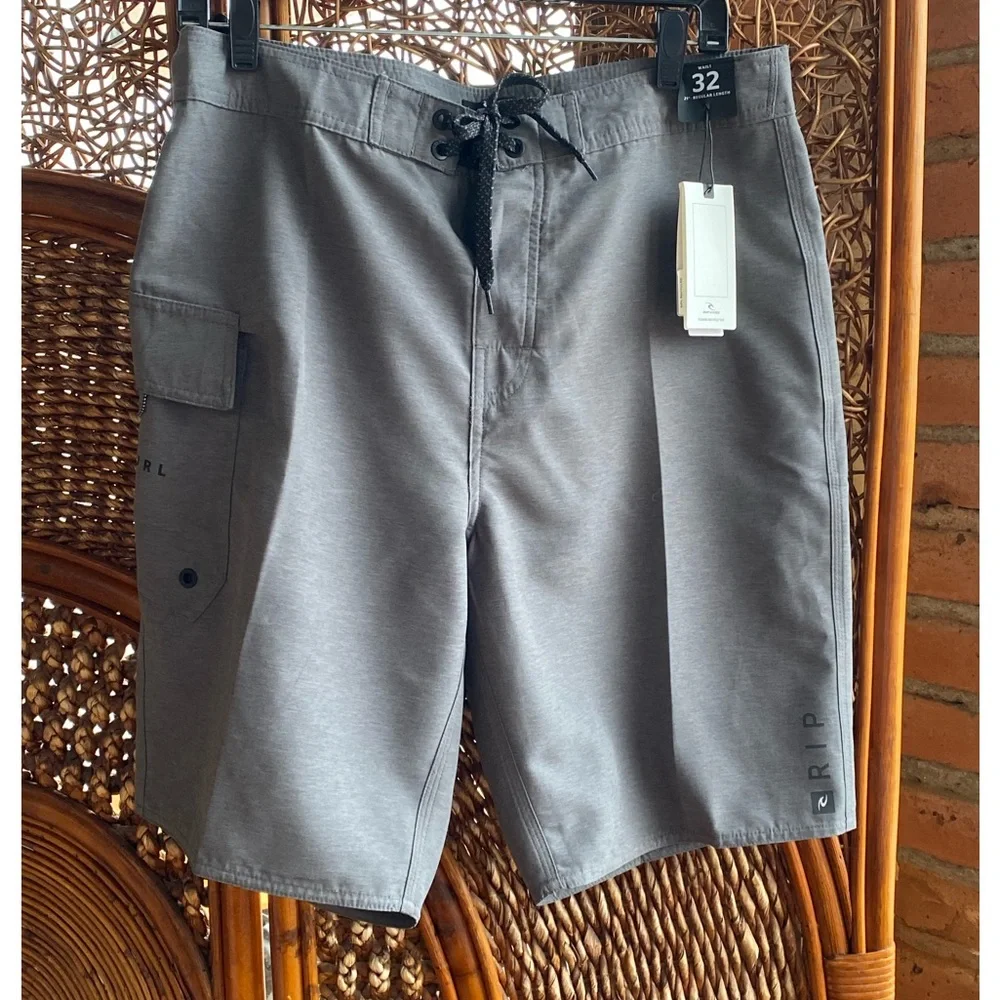 NWT Rip Curl NWT Charcoal Gray Board Shorts Size 32” New